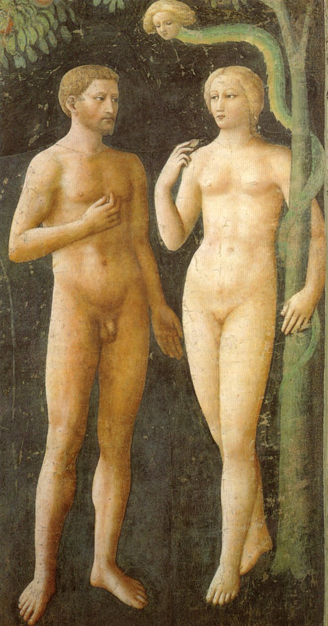 Adam and Eve by Masolino da Panicale
