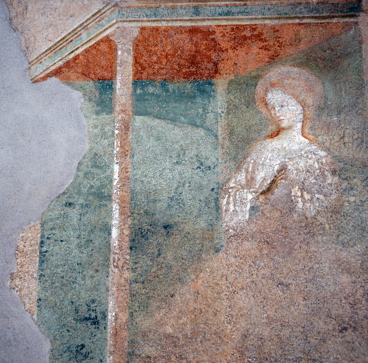 The Annunciation (detail) by Masolino da Panicale