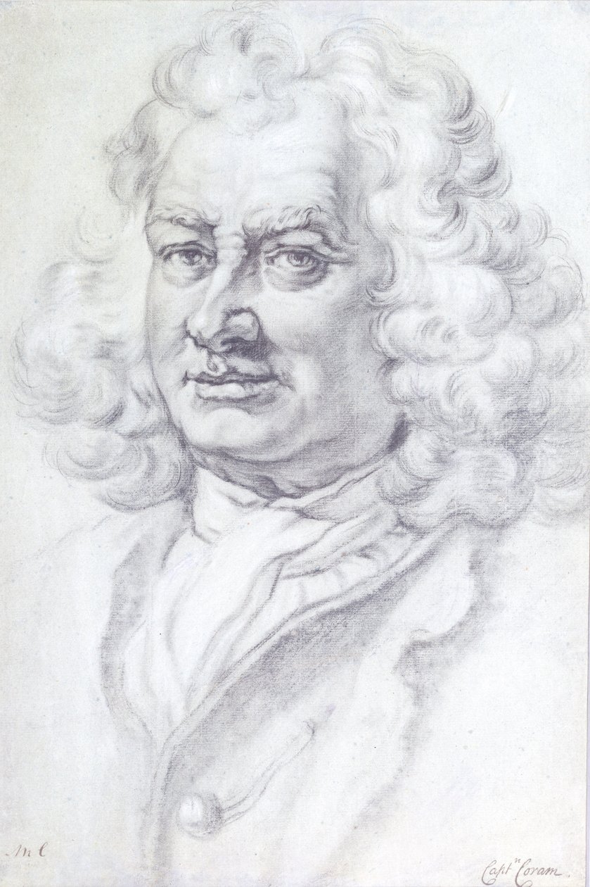 Portrait of Captain Thomas Coram by Mason Chamberlin