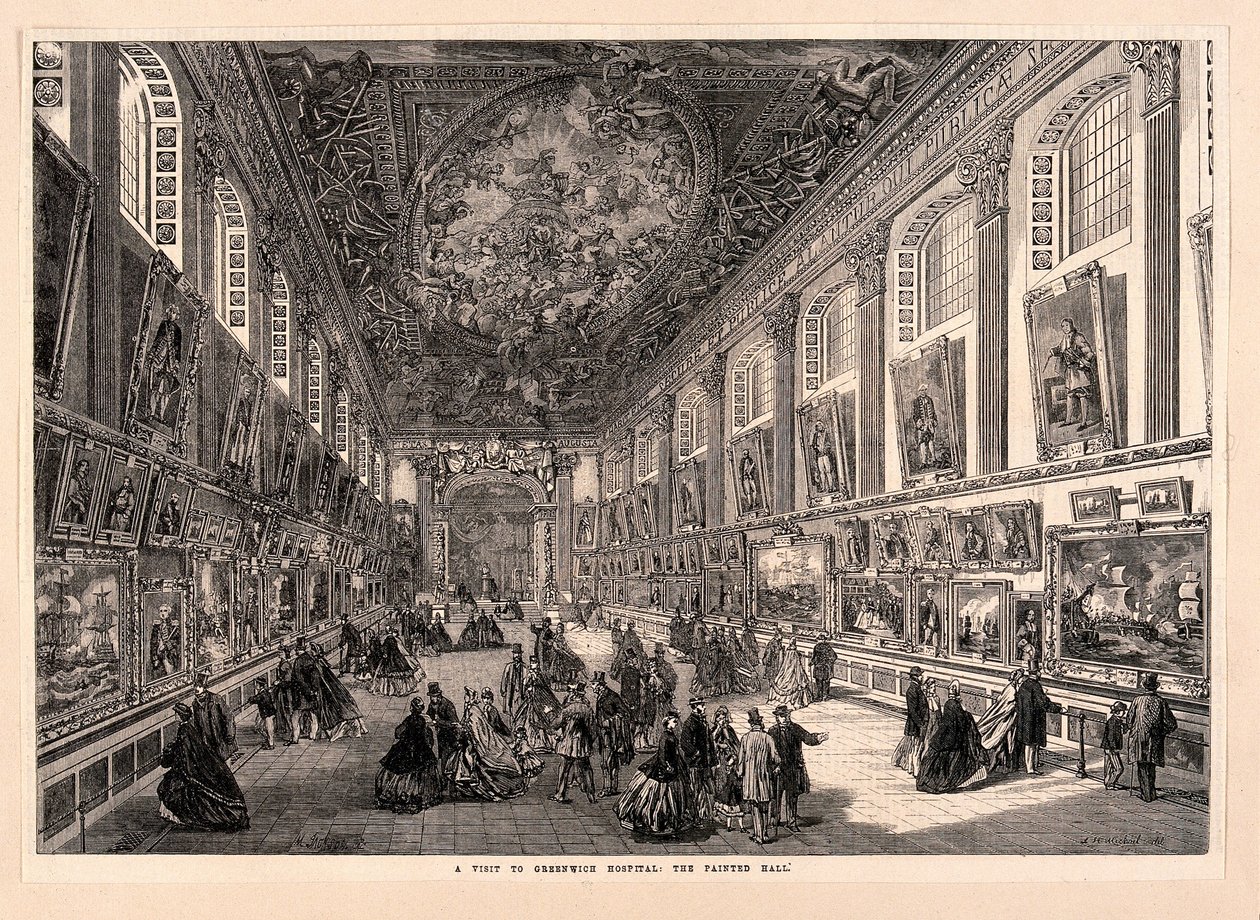 A Visit to Greenwich Hospital, The Painted Hall by Mason Jackson