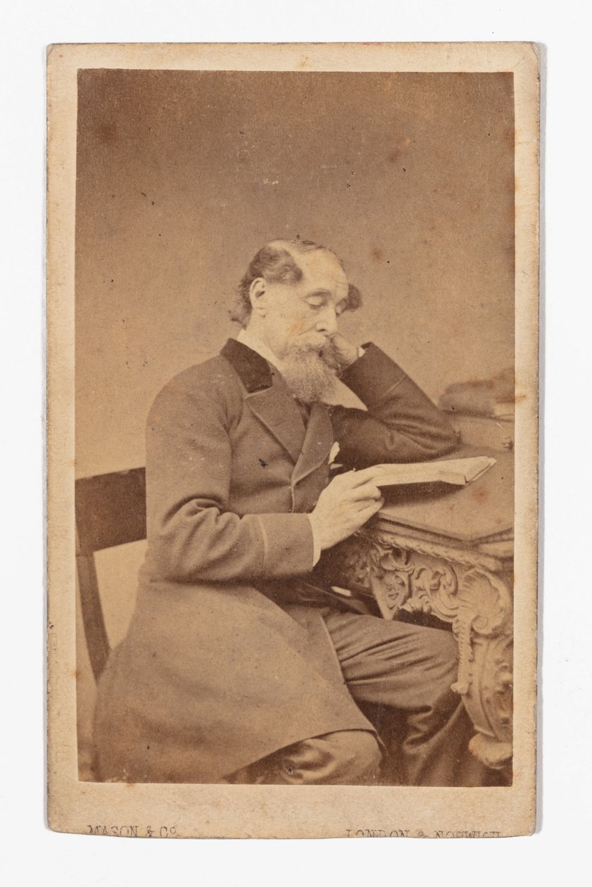 Carte-de-visite of Charles Dickens by Mason and Co.