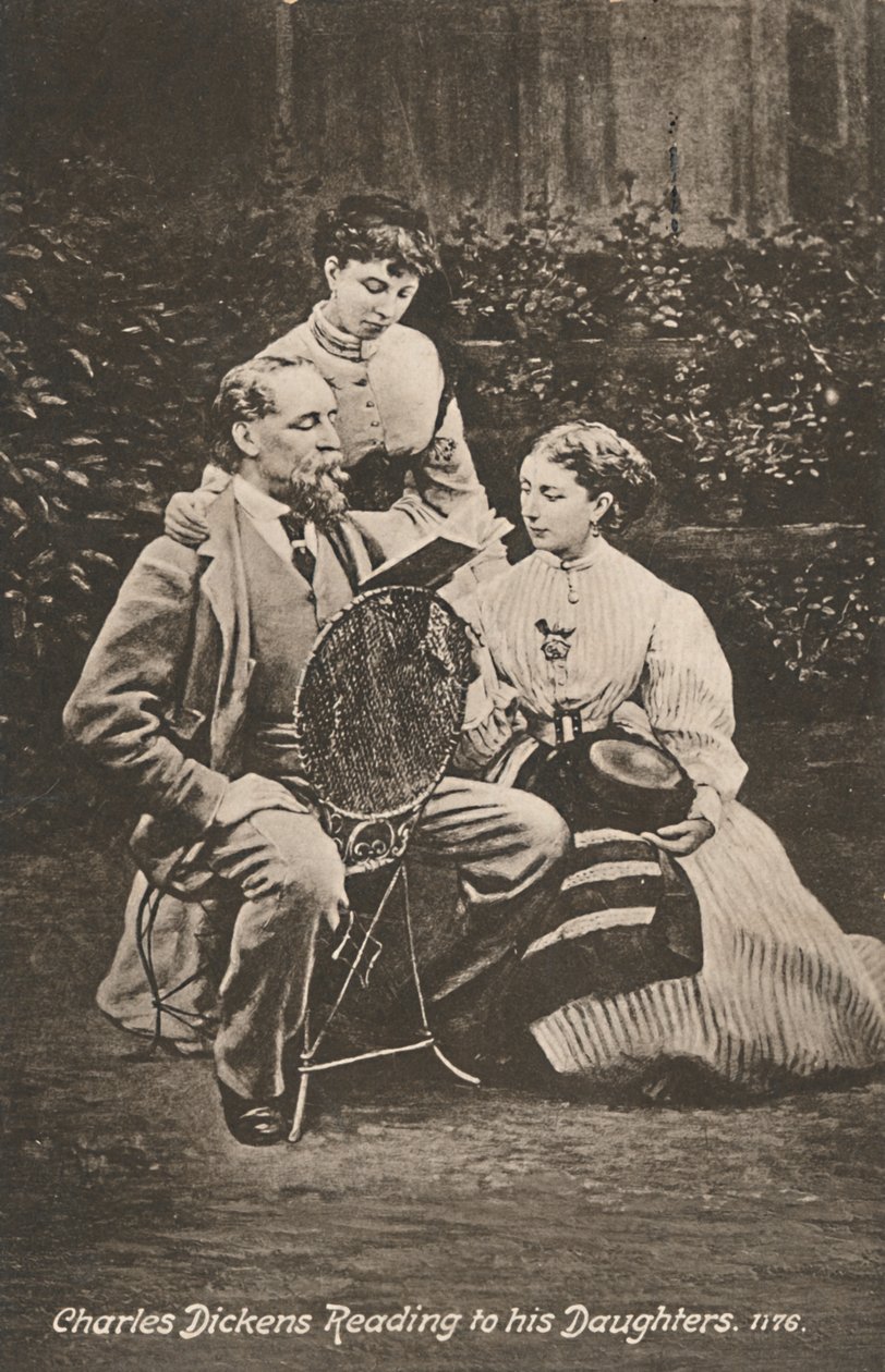 Charles Dickens Reading to His Daughters by Mason and Co.