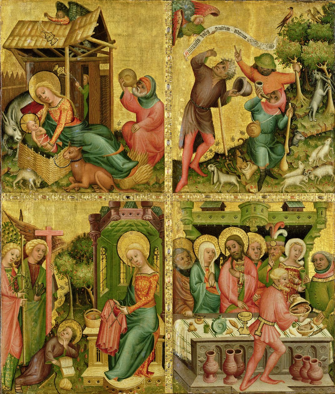 The Buxtehude Altar, right wing, 1400-10 by Master Bertram of Minden