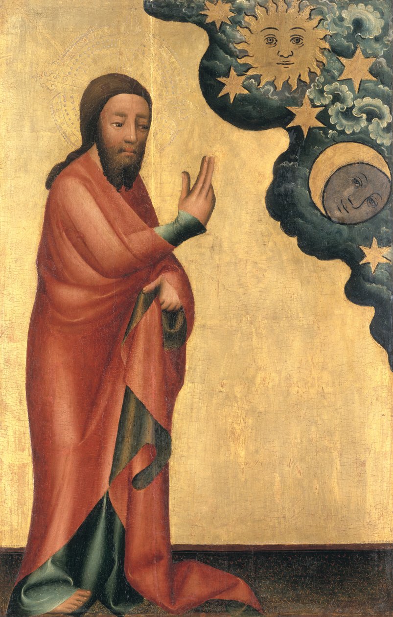 The Creation of the Sun, Moon and Stars (detail) by Master Bertram of Minden