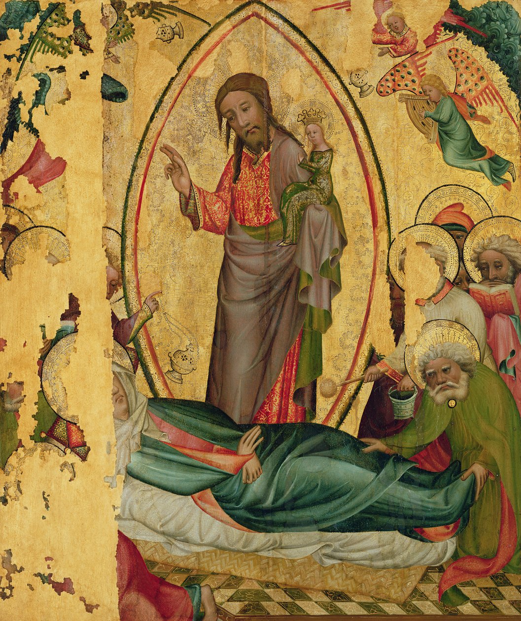 The Dormition (detail) by Master Bertram of Minden