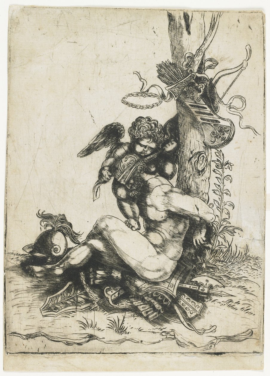 Mars Bound by Cupid, c.1515-1520 by Master of 1515