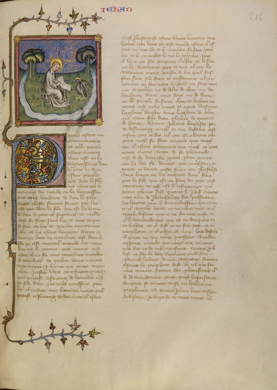 Saint John on Patmos by Master of Jean