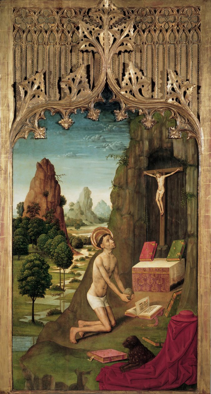 Saint Jerome Penitent by Master of La Seu