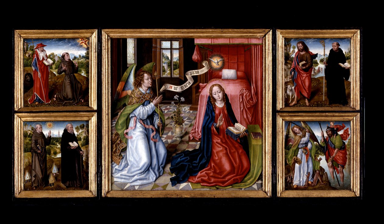 Triptych of the Annunciation by Master of Legend of Saint the Ursula
