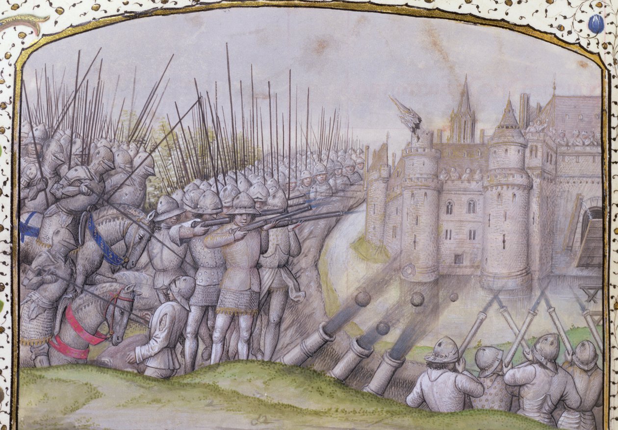 The Battle of Avray in 1364, 1477 by Master of Mary of Burgundy
