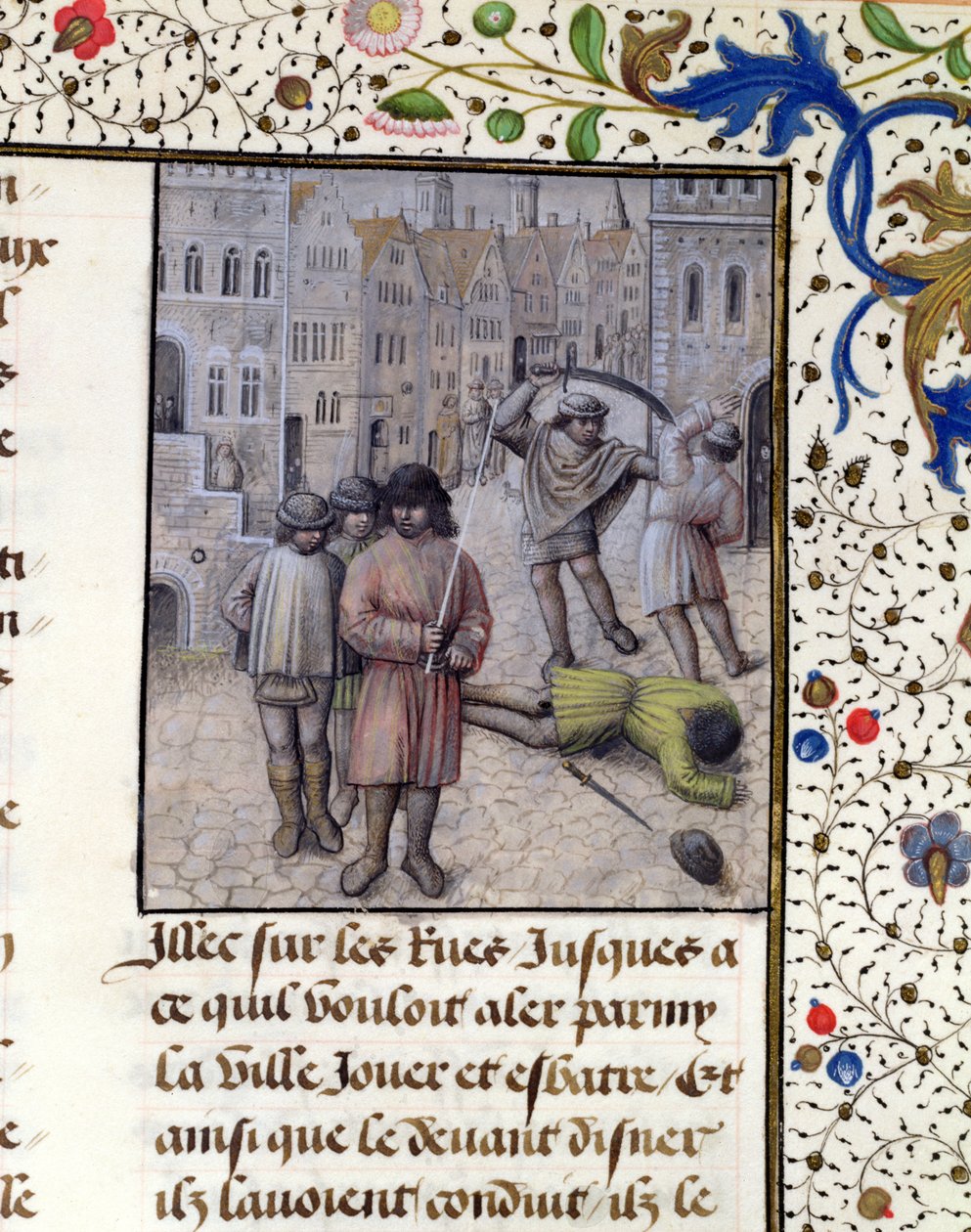 Jacob van Artevelde Leads a Rebellion in Ghent Against the Counts of Flanders in 1340, 1477 by Master of Mary of Burgundy