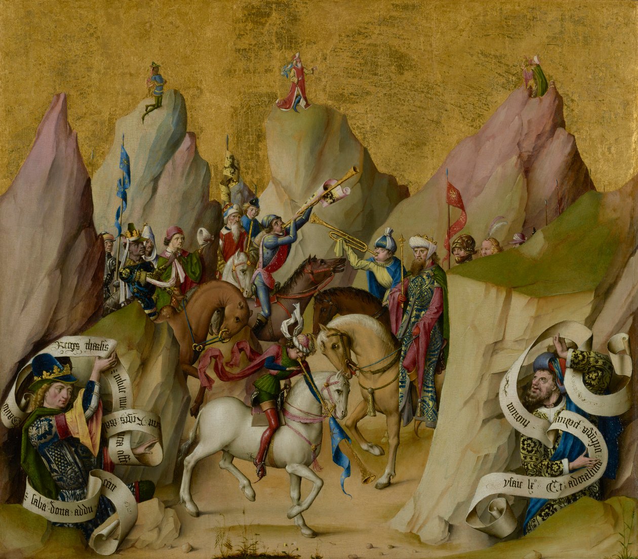 The Meeting of the Three Kings, with David and Isaiah, c.1475 by Master of St. Bartholemew