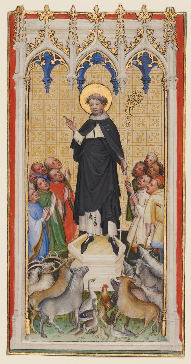 Saint Anthony Abbot Blessing the Animals, the Poor, and the Sick by Master of St. Veronica