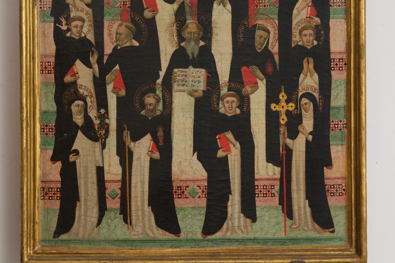 Detail of the Virgin, Christ and 17 Saints by Master of the Dominican Effigies