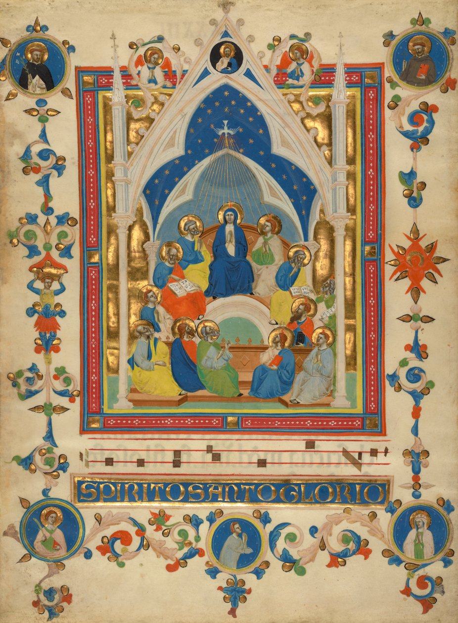 Pentecost from the Laudario of Sant