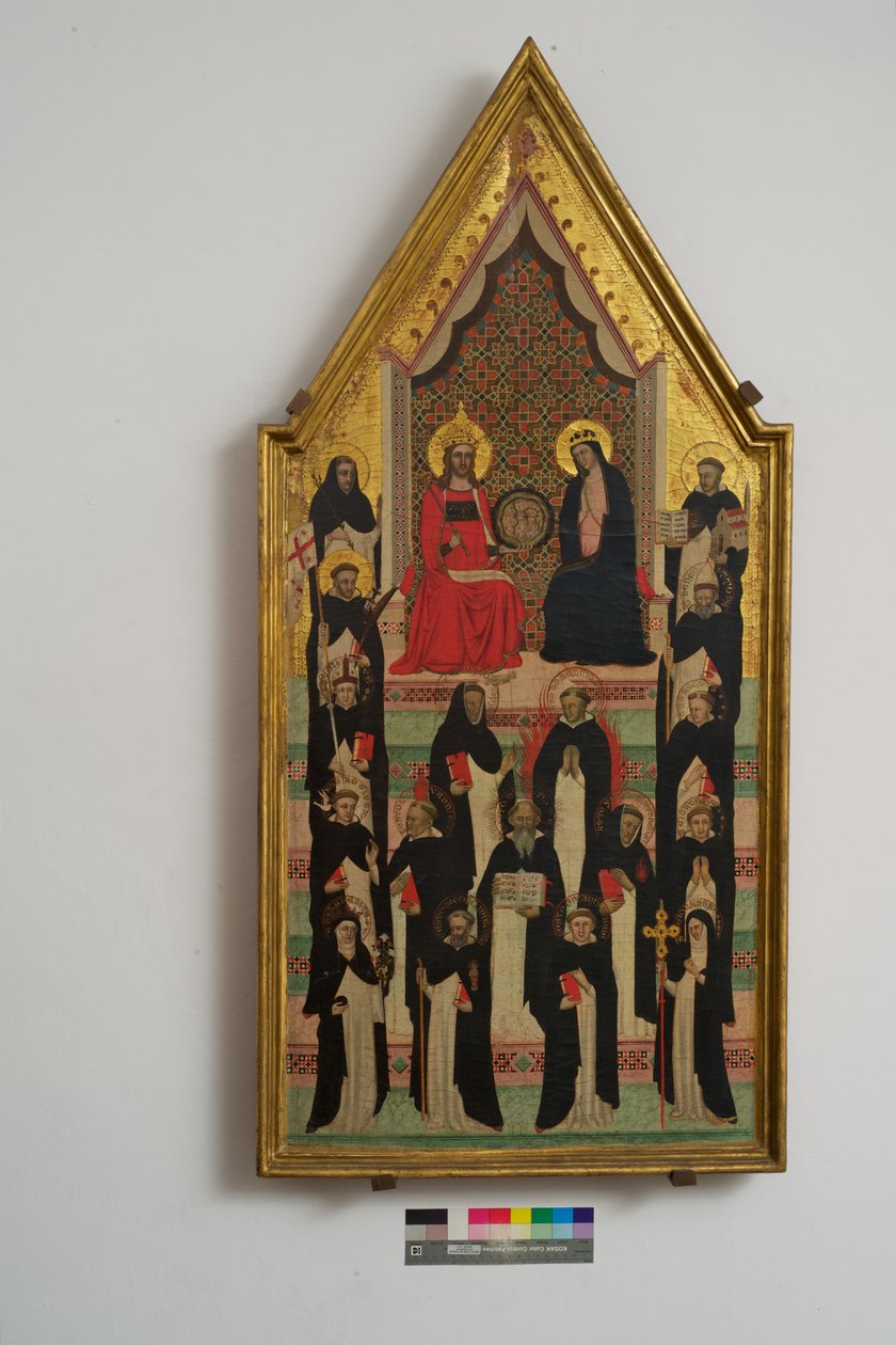 The Virgin, Christ and 17 Saints by Master of the Dominican Effigies