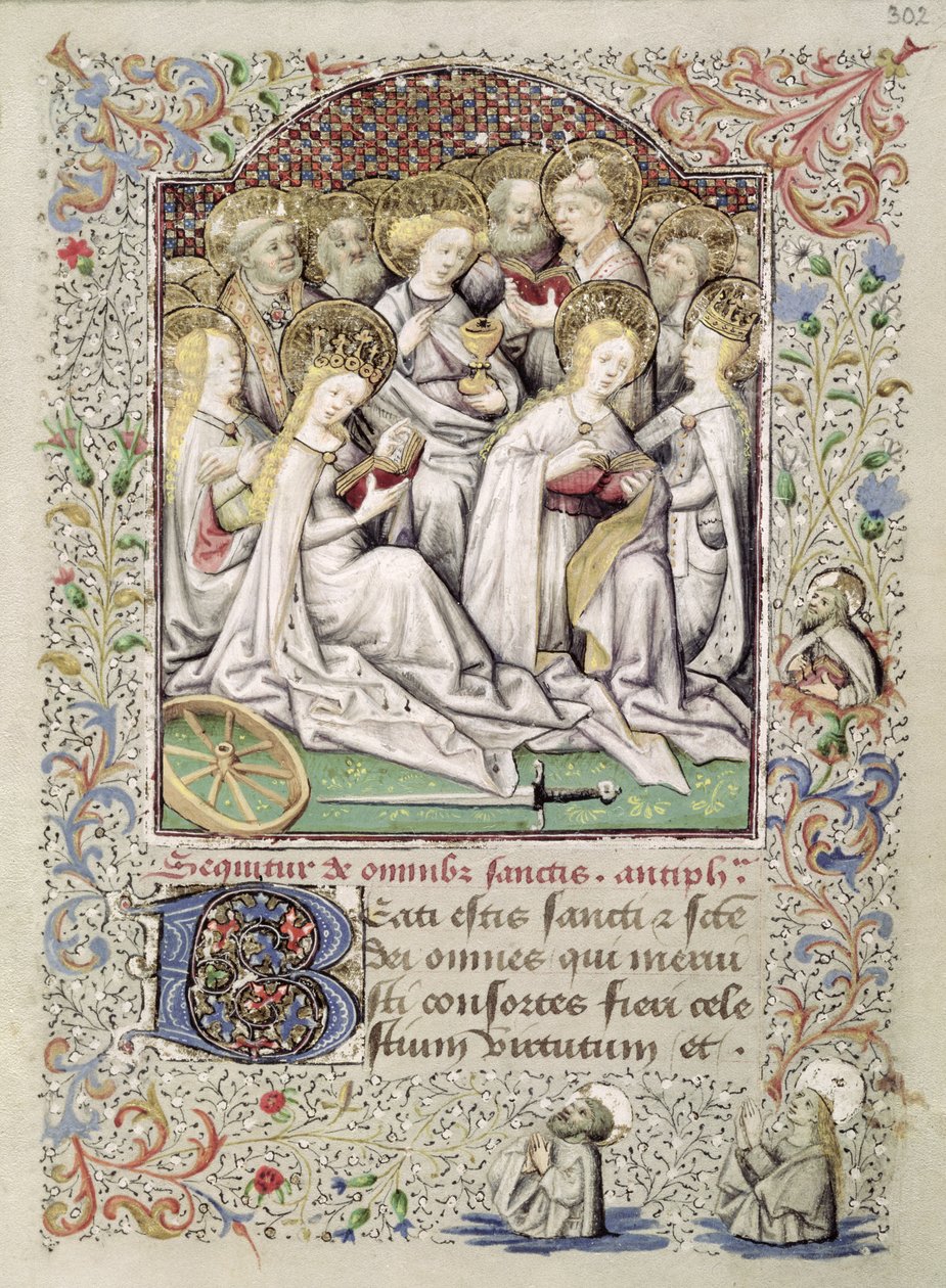 The Virgin Martyrs and Other Saints, from the Coetivy Book of Hours by Master of the Duke of Bedford Master of the Duke of Bedford