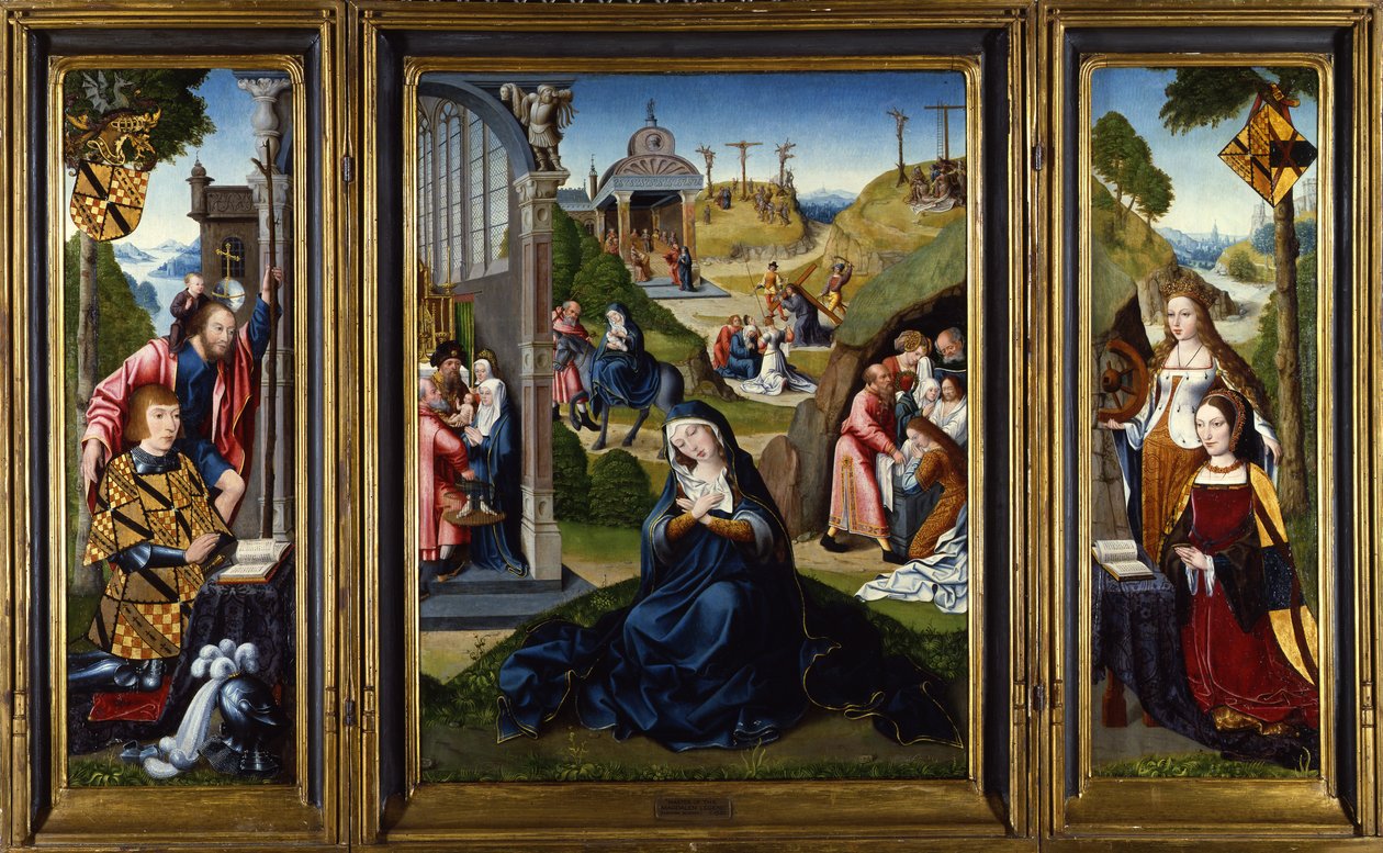 The Ashwellthorpe Triptych of the Seven Sorrows of Mary by Master of the Legend of the Magdalen