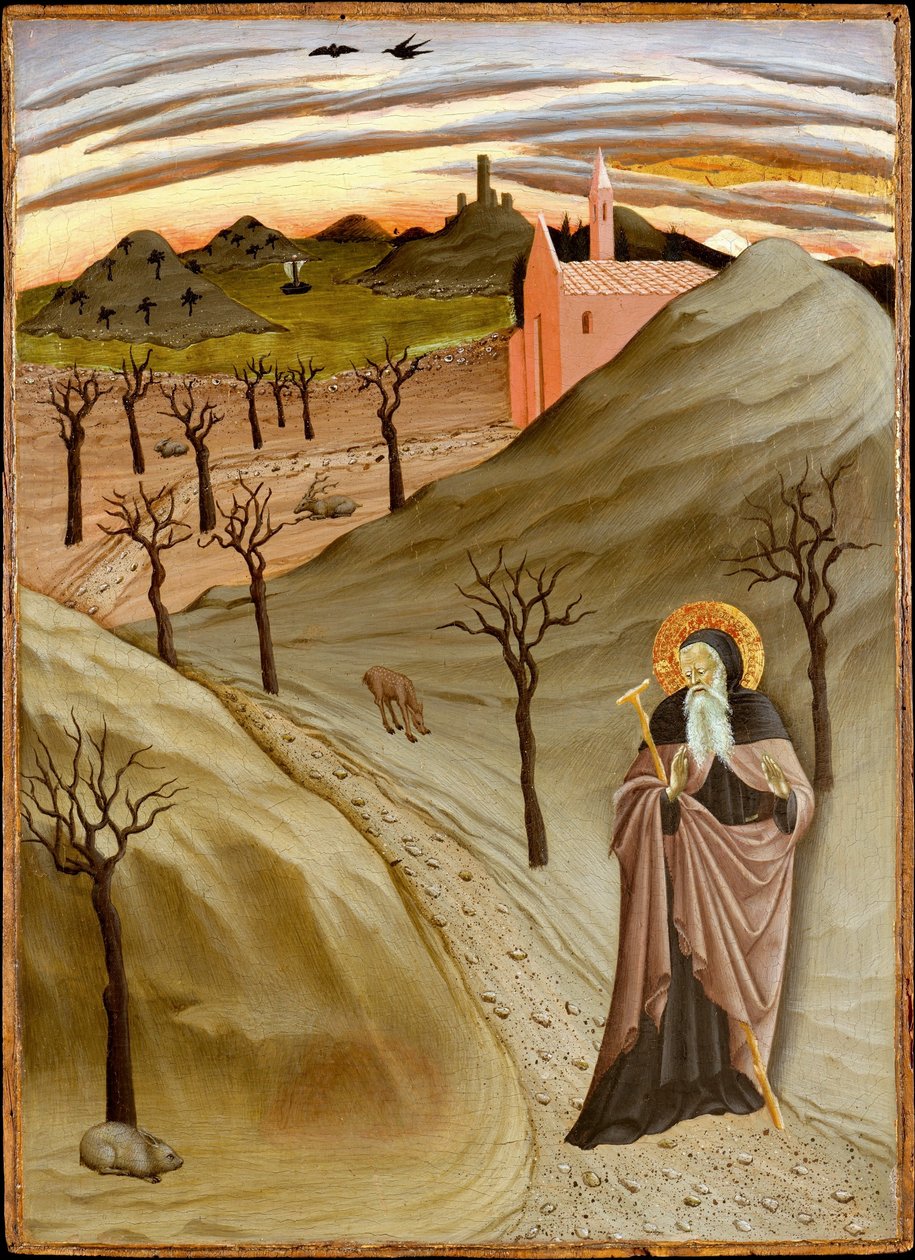 Saint Anthony Abbot Tempted by a Heap of Gold by Master of the Osservanza