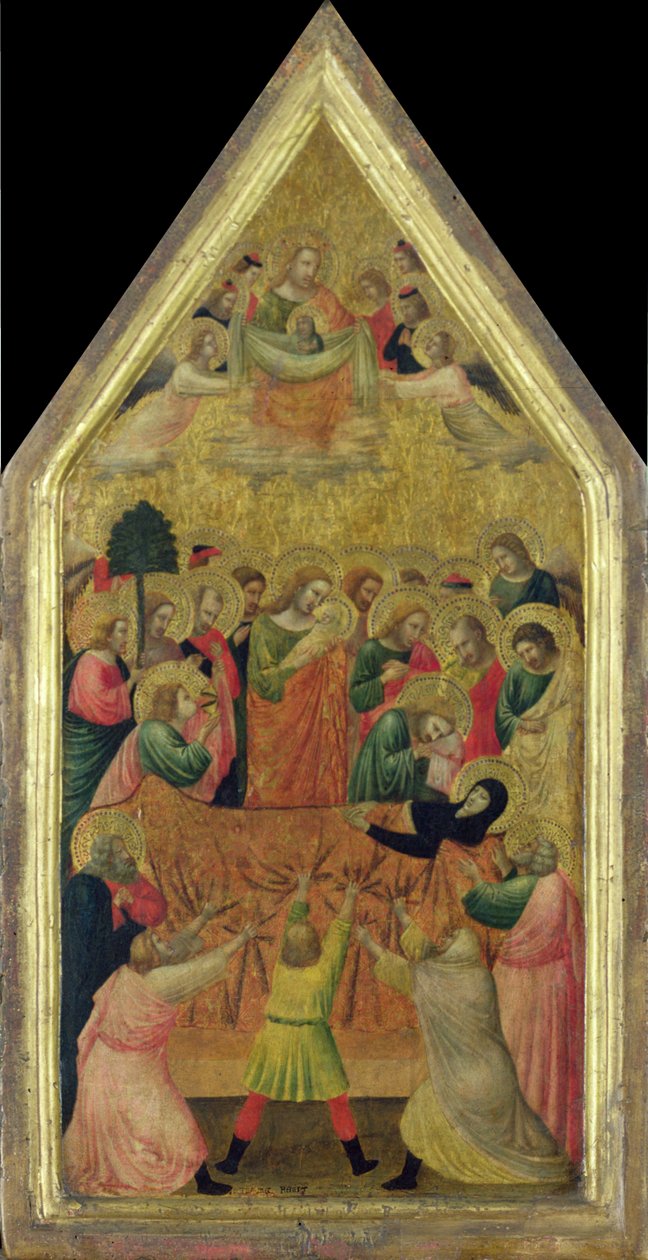 The Death of the Virgin by Master of the School of Rimini