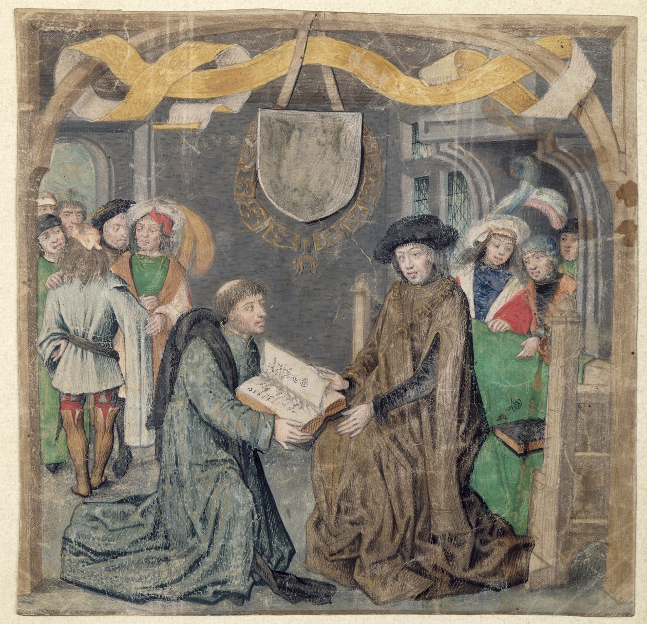 The Presentation of a Book to a Lord by Master of the St. Bartholomew Altarpiece