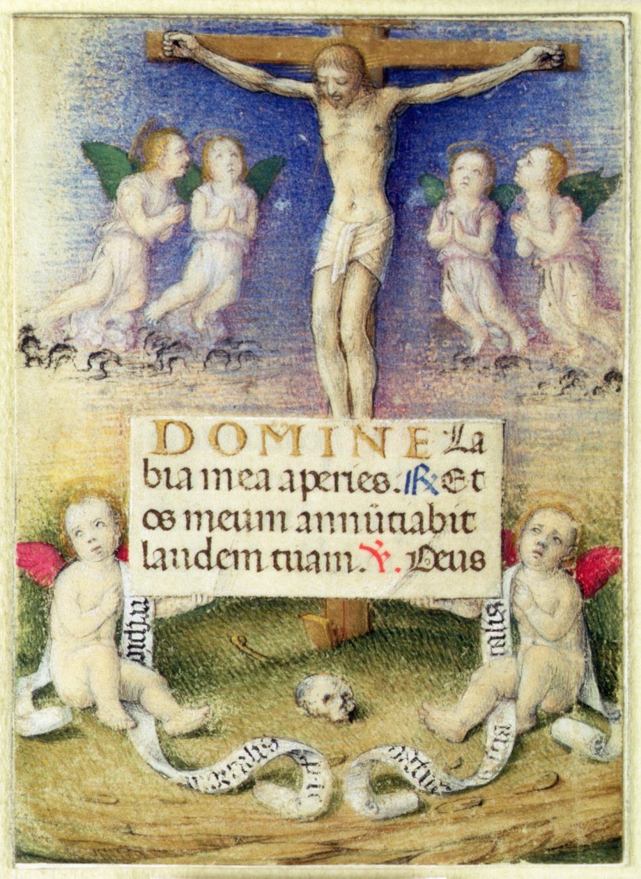 Christ on the Cross with Angels, c.1480 by Master of the della Rovere Missals Master of the della Rovere Missals