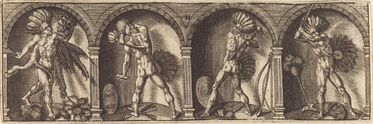 Various Portraits and Figures XI by Master AD