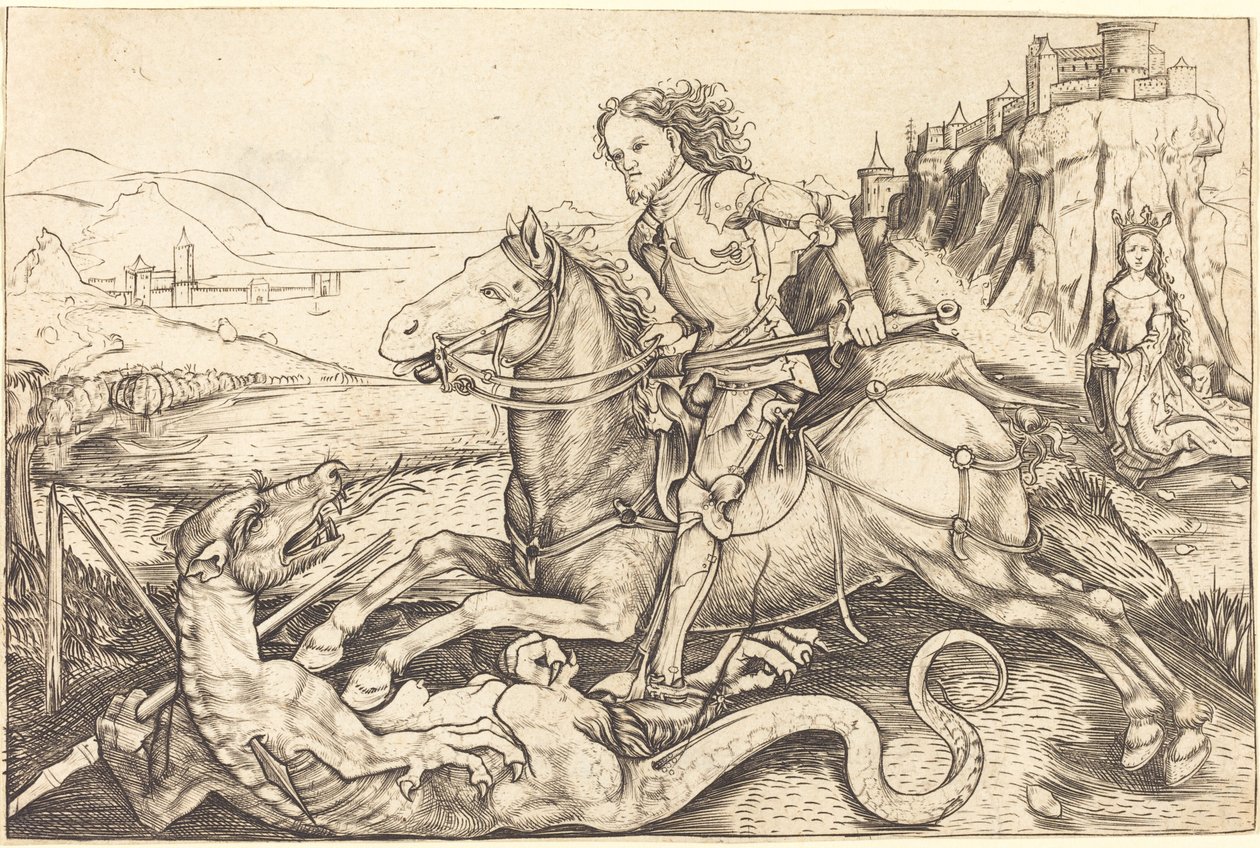 Saint George and the Dragon by Master AG