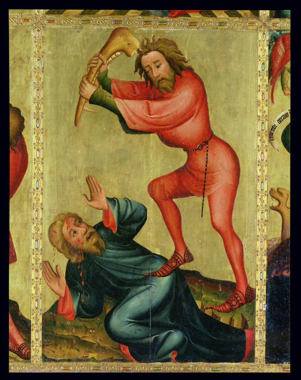 The Killing of Abel (detail) by Master Bertram of Minden