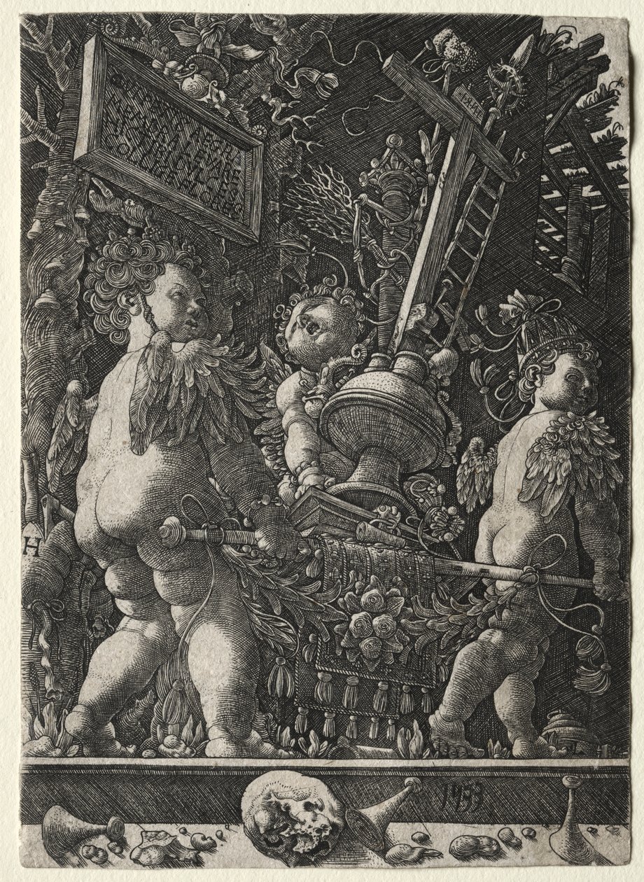 Angels Carrying the Emblems of the Passion by Master H. L.