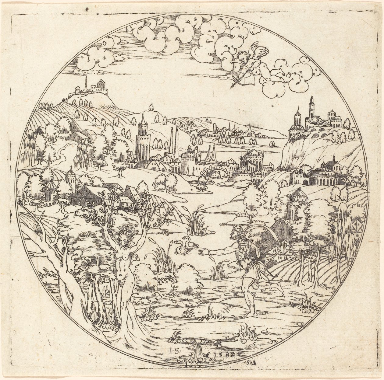 Apollo and Daphne by Master IS.