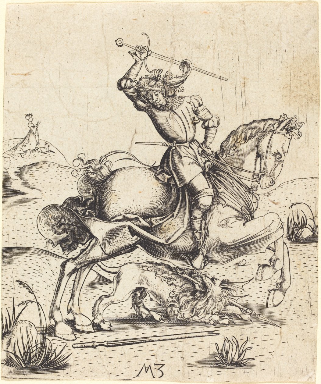 Saint George and the Dragon by Master MZ