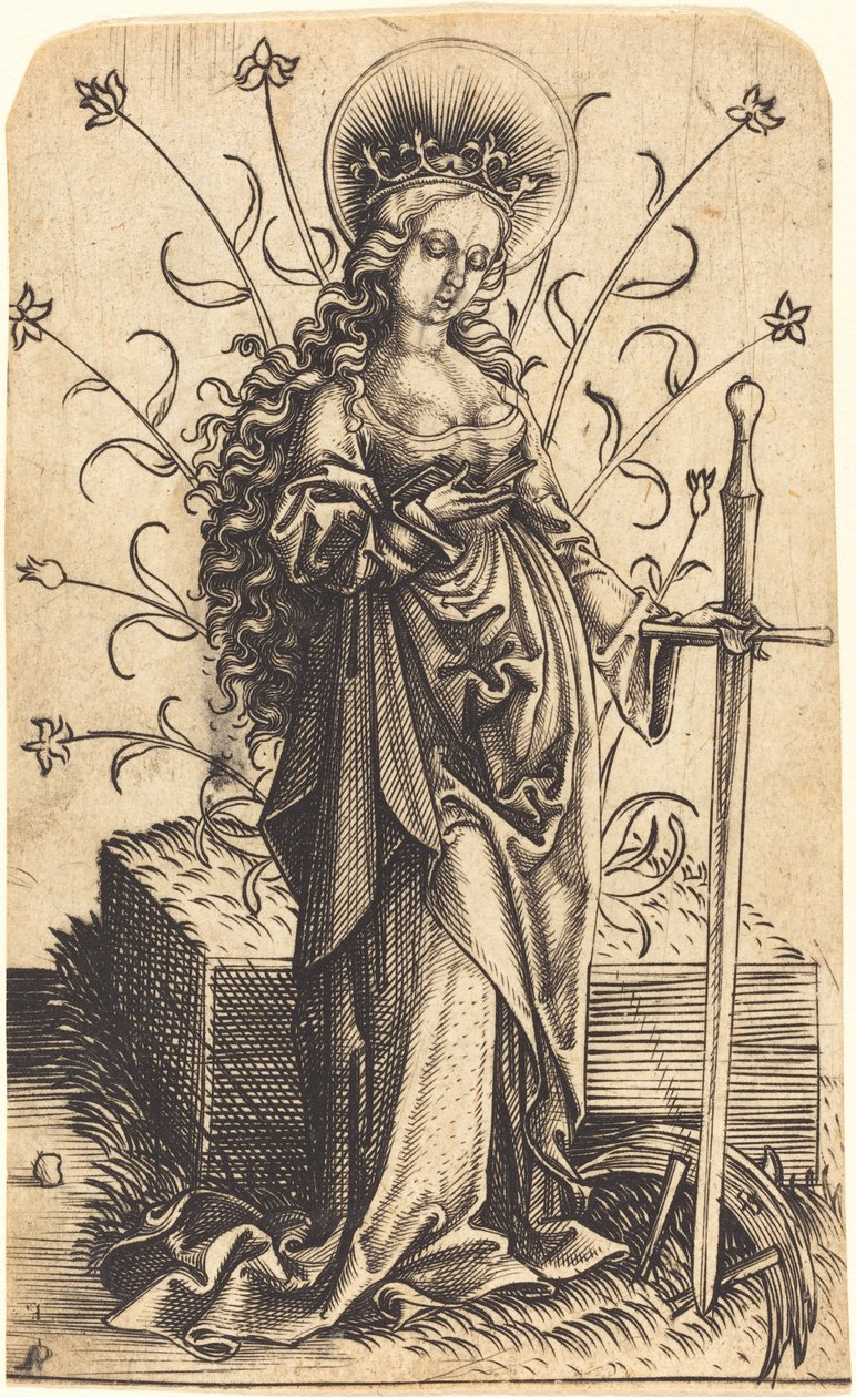 Saint Catherine by Master PW of Cologne