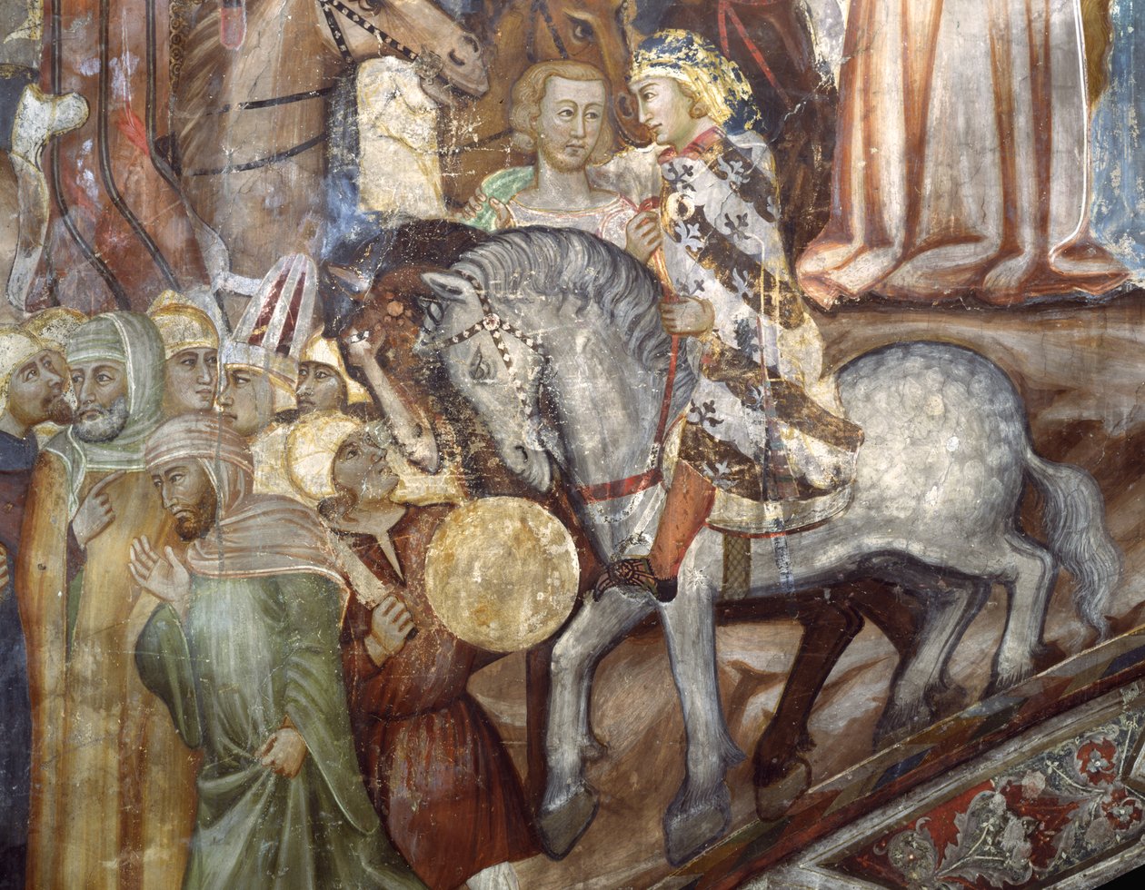 Detail from the Crucifixion by Master Trecentesco of Sacro Speco School