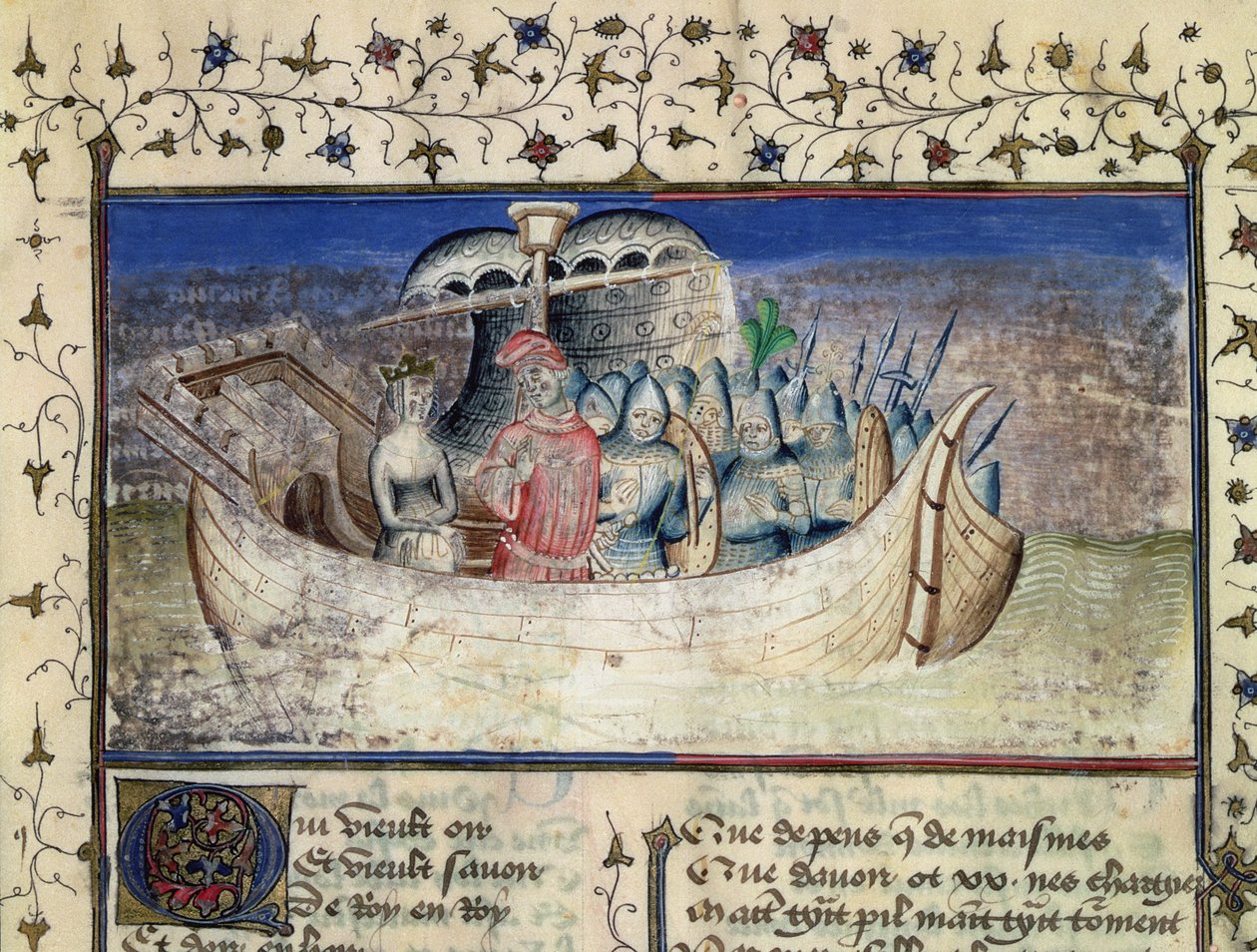 Brutus the Trojan Sets Sail for Britain, from The History of the Kings of Britain by Geoffrey of Monmouth by Master Wistace