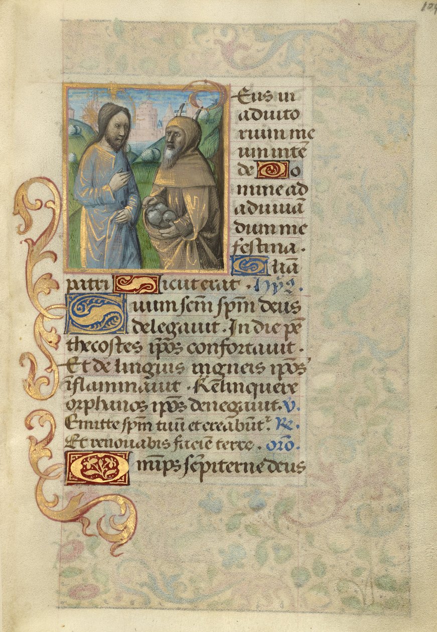 Temptation of Christ by Master of Cardinal Bourbon