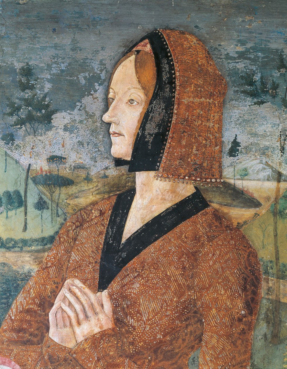 Chapel of St Margaret of Antioch, Portrait of woman by Master of Crea