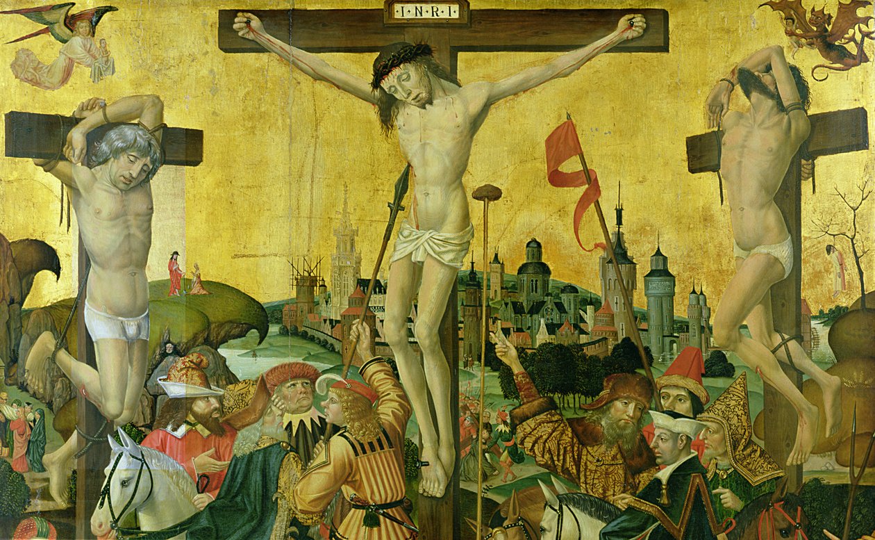 The Crucifixion, c.1500 (detail) by Master of Hamburg