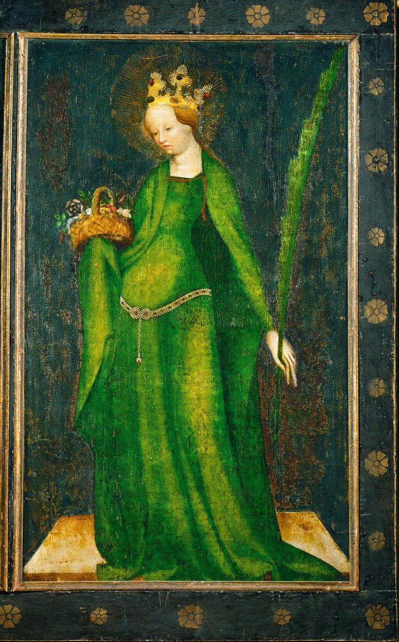 Saint Dorothea, Panel of an Altar by Master of Heiligenkreuz