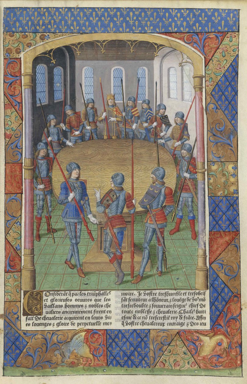 Lancelot du Lac. Le roi Arthur et les chevaliers de la Table ronde, 1494 by Master of Jacques de Besançon