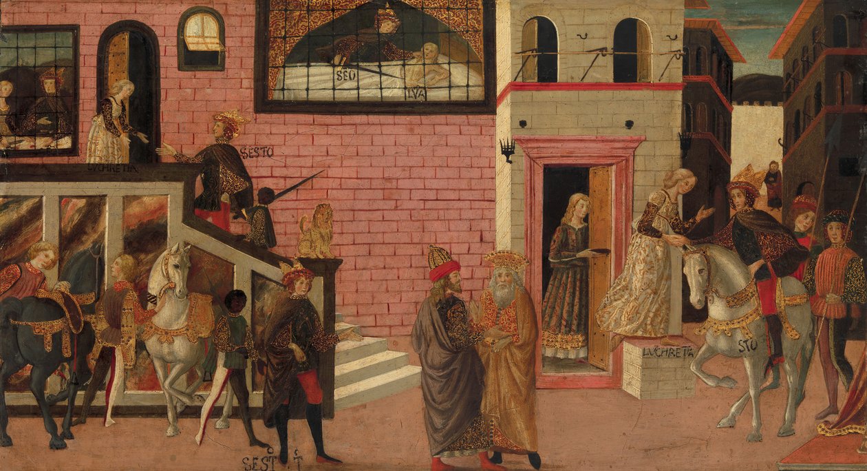 The Rape of Lucretia by Master of Marradi