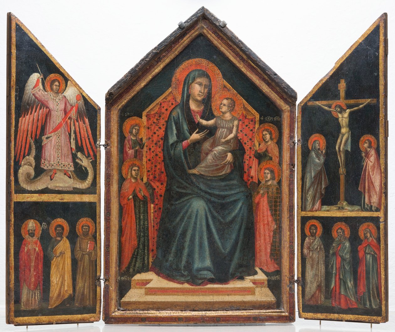 Madonna and Child Enthroned with Saints Lucy, Margaret, Mary Magdalene and Catherine of Alexandria by Master of Saint Cecilia