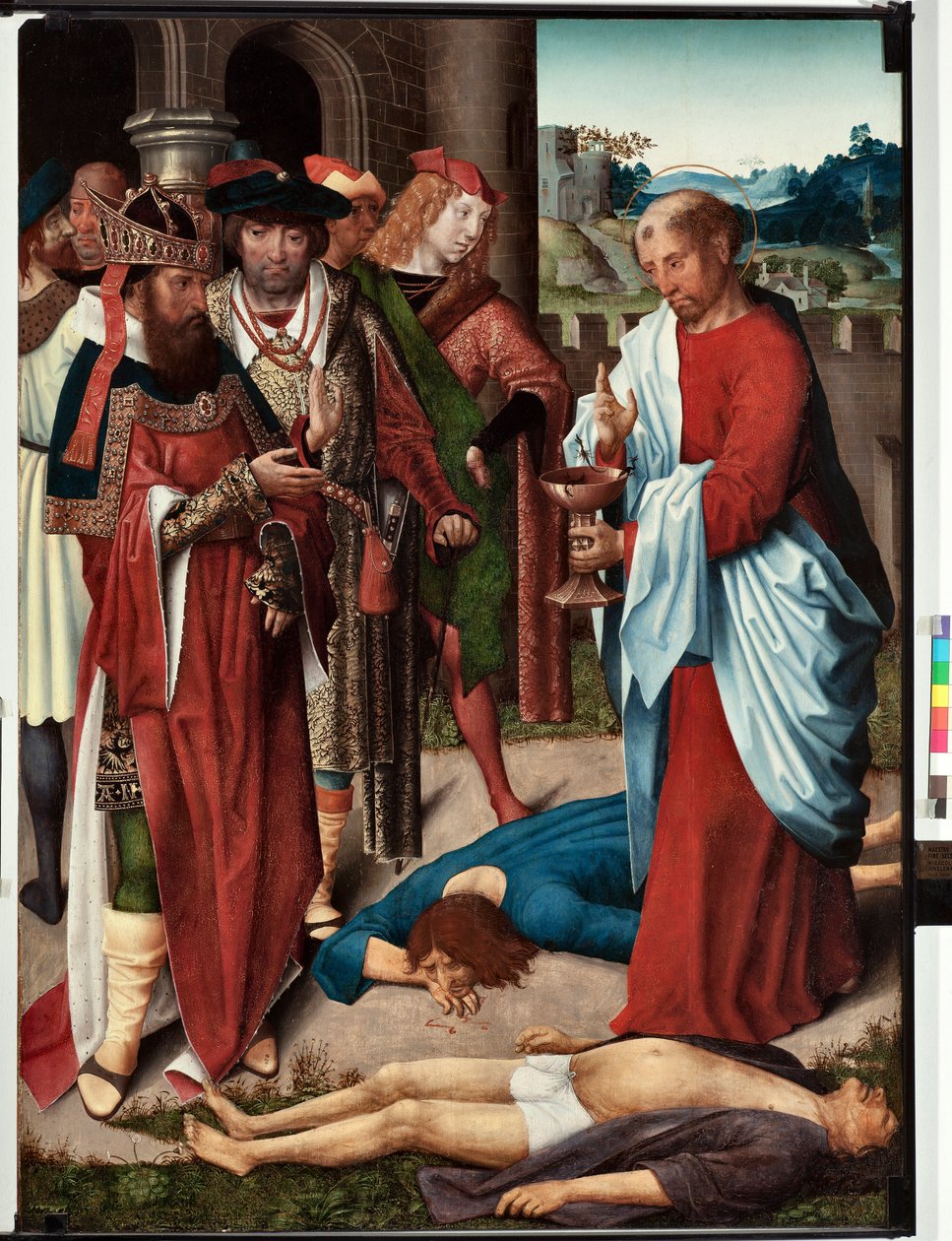 Episode of the life of Saint John Evangelist: The Miracle of the Cup of Poison by Master of Saint John Evangelist
