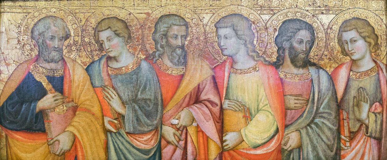 Apostles, Peter, John, Andrew, Philip?, Simon?, Thomas?, Maestro di San Davino by Master of San Davino