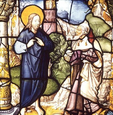 The Temptation of Christ, window, Cologne School, first half of 16th century by Master of St. Severin