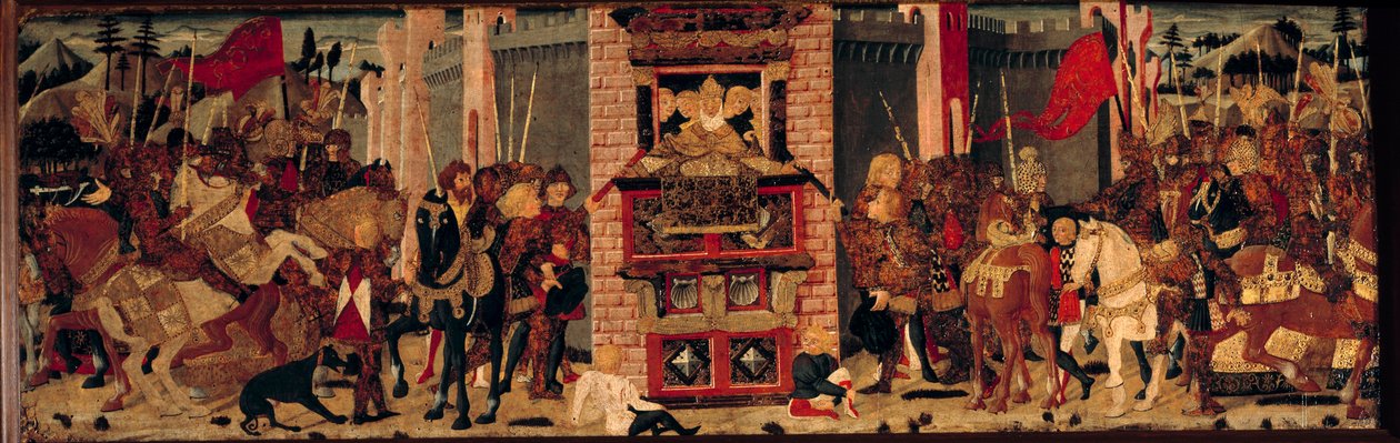 Didon Receiving the Ambassadors of Enee to Troy (Detail) by Master of Tournon de Sainte Croix