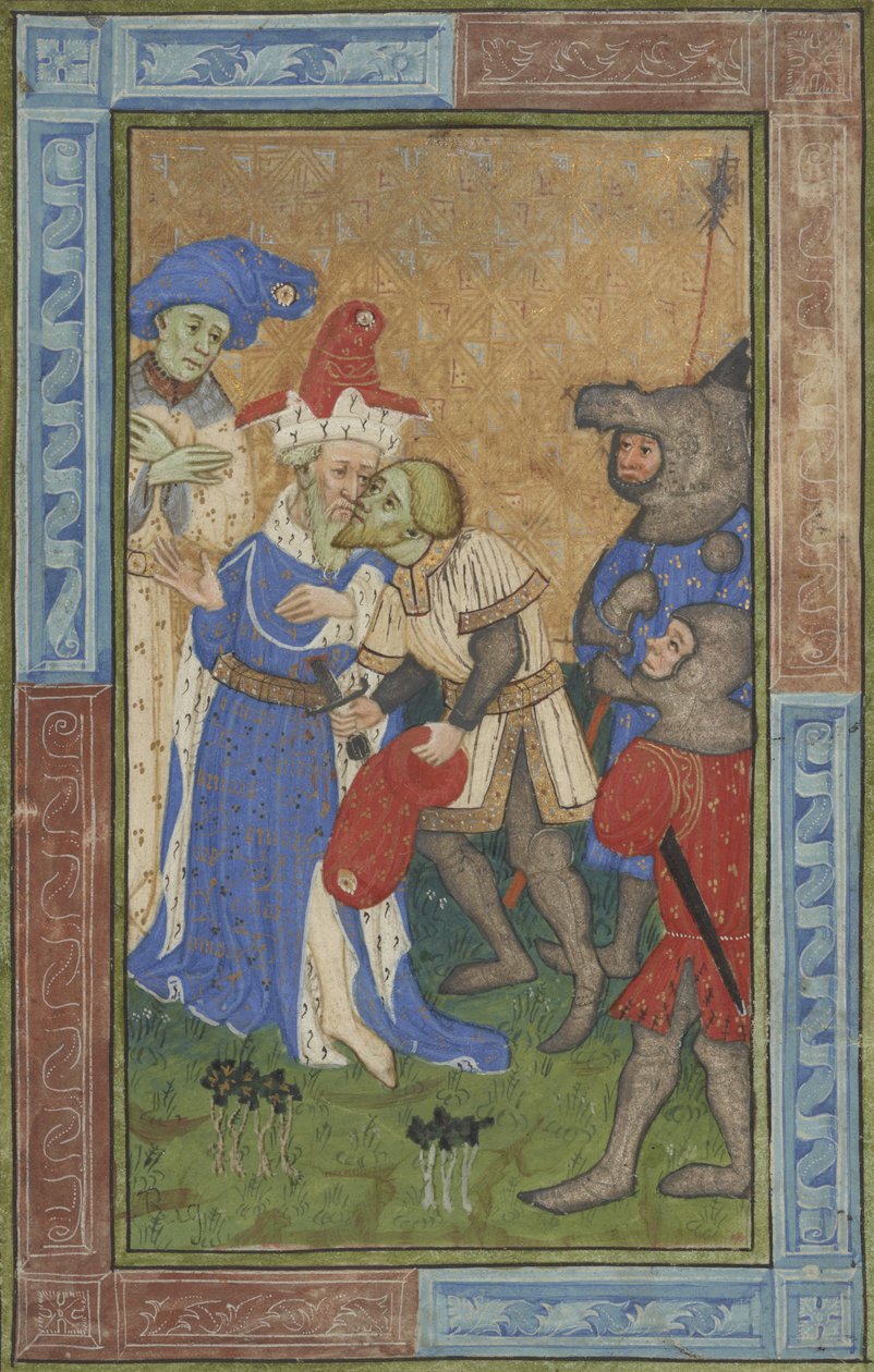 Assassination scene Ms B.11.7, c.1420 by Master of Trinity College