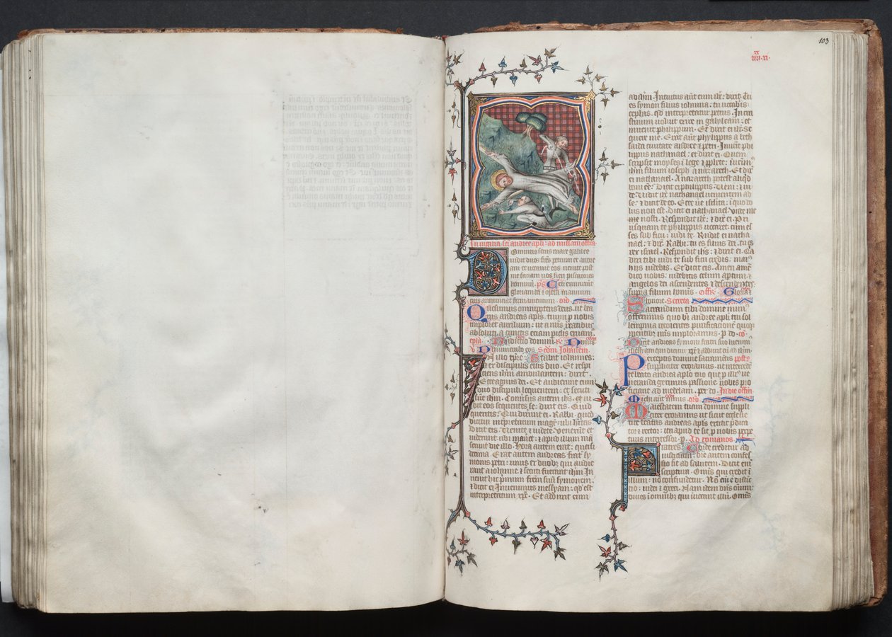 The Gotha Missal: Fol. 102v, Text by Master of the Boqueteaux