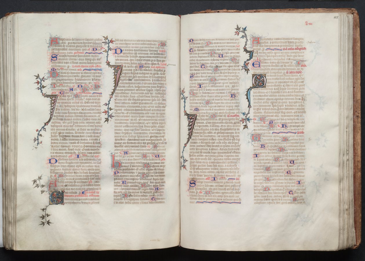 The Gotha Missal: Fol. 104v, Text by Master of the Boqueteaux