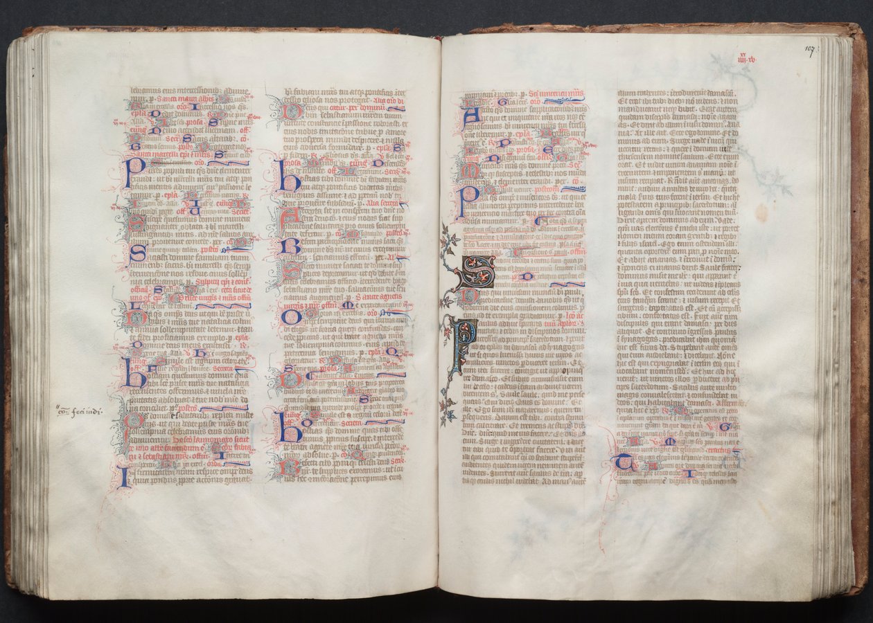 The Gotha Missal: Fol. 106v, Text by Master of the Boqueteaux